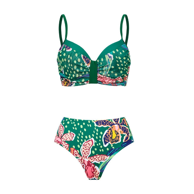 Women's Swimsuit Set with Colorful Pattern