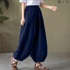 Women's Comfortable Loose Harem Pants with Elastic Waistband