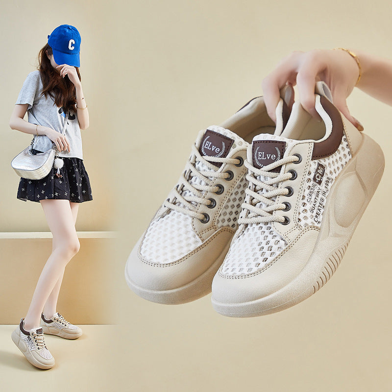 Women's Breathable Sneakers with Innovative Mesh Structure and Stable Sole