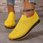 Women's Breathable Slip-On Sneakers with Elastic Insert