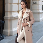 Women's Elegant Long Coat with Teddy Lining
