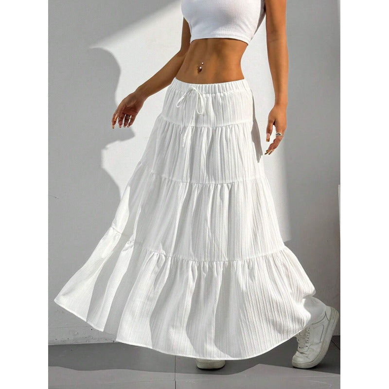Women's Maxi Skirt with Volants