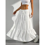 Women's Maxi Skirt with Volants