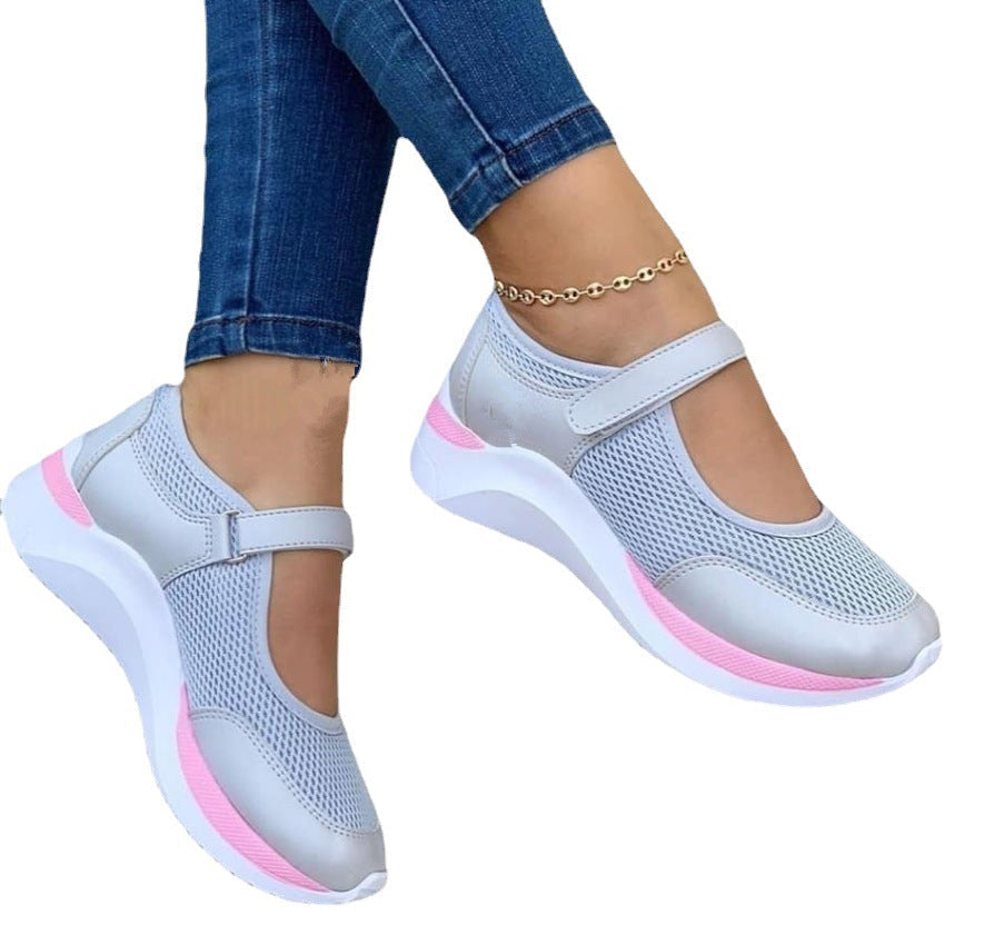 Women's Breathable Slip-On Sports Shoes with Heel Strap