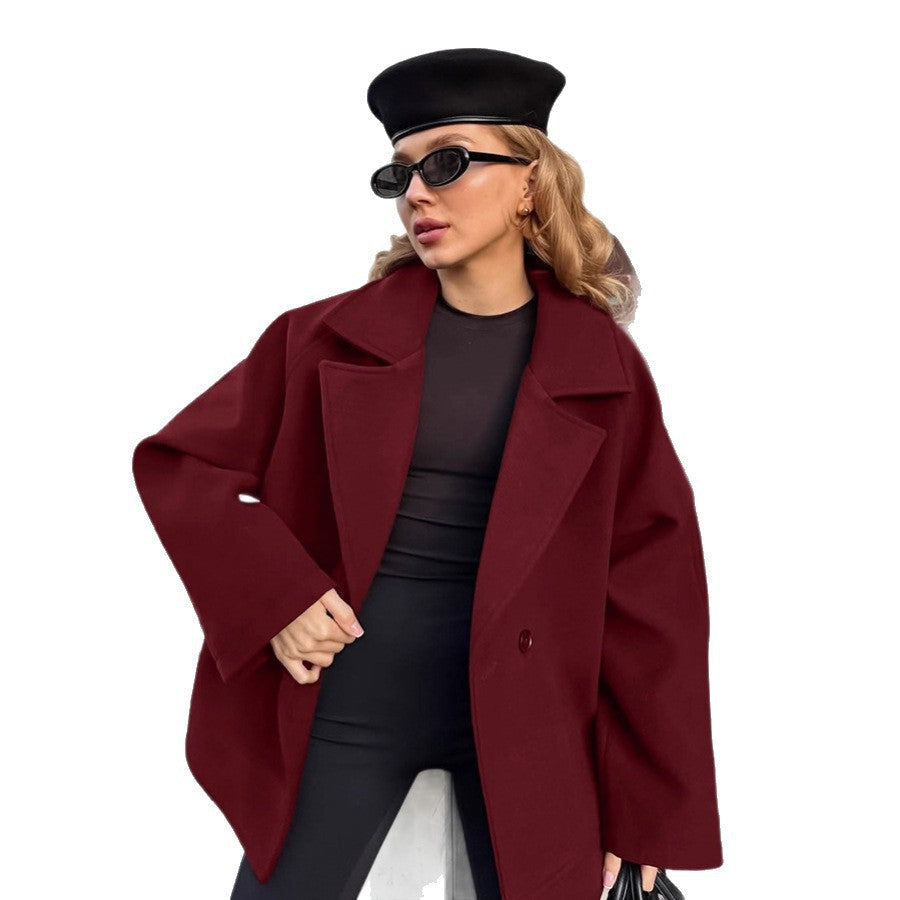 Elegant Women's Wrap Jacket with Belt and Casual Cut