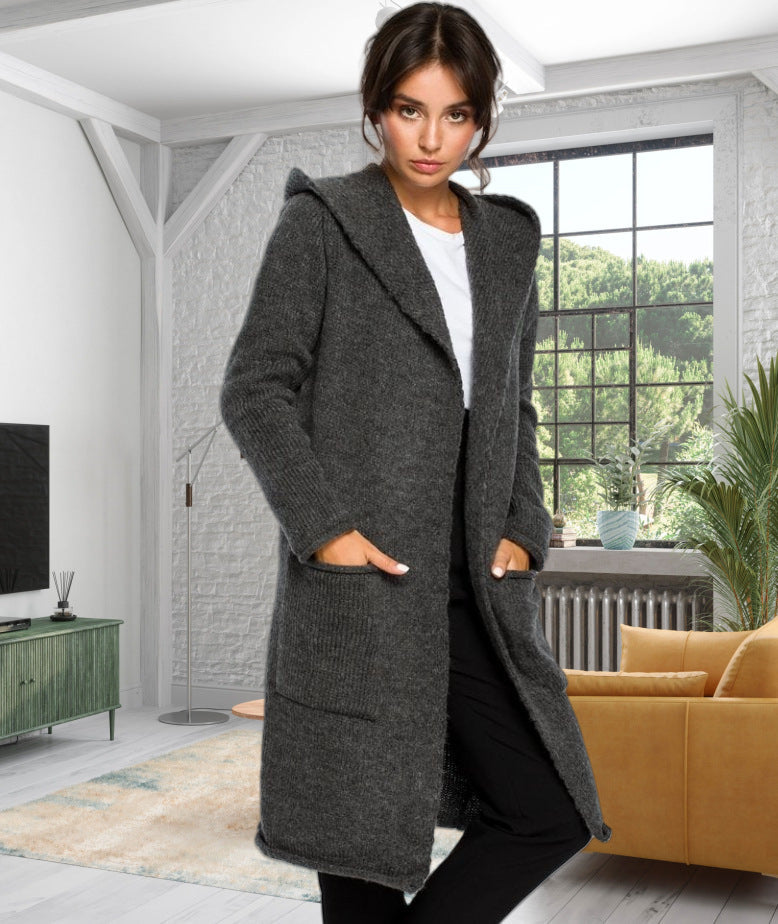 Women's Long Knit Coat