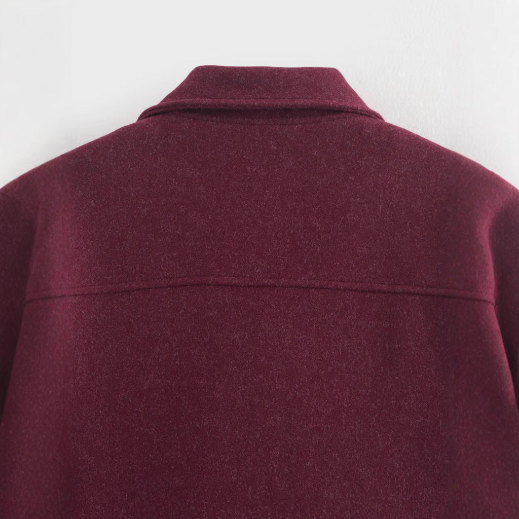 Women's Cropped Utility Jacket with Large Pockets and Modern Cut