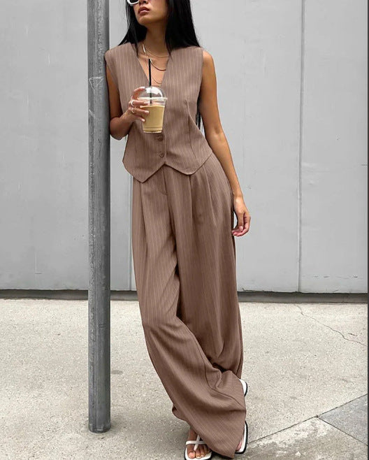 Women's Casual Jumpsuit with Elegant Blazer