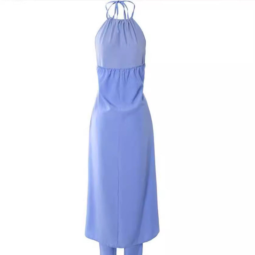 Women's Elegant Two-Piece Set with Stylish Coat and Cropped Pants