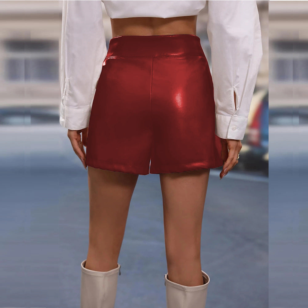 Women's Asymmetrical Mini Skirt with Decorative Bow
