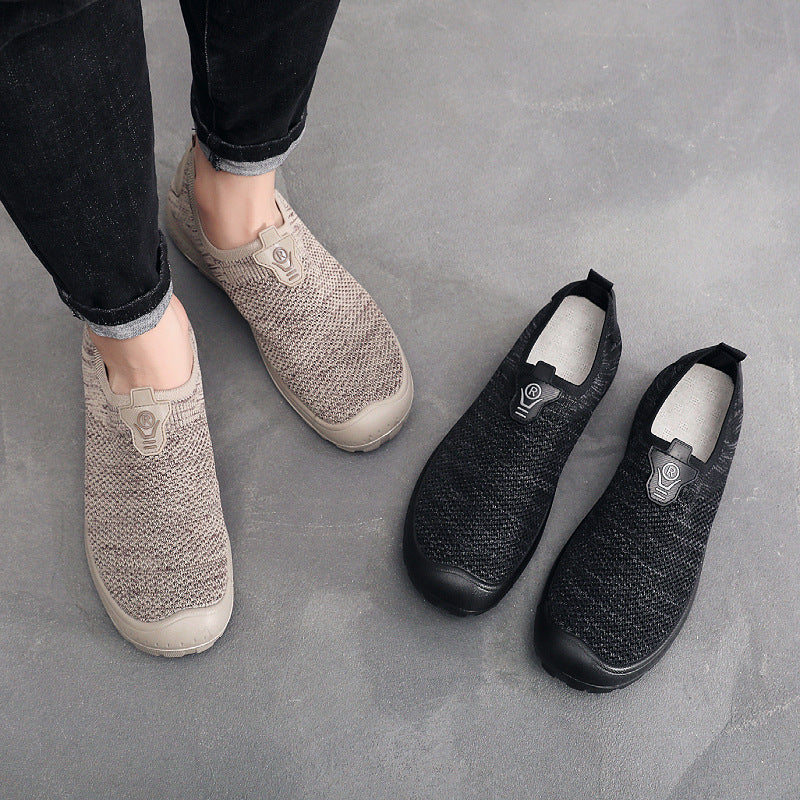 Women's Breathable Slip-On Sneakers with Elastic Insert