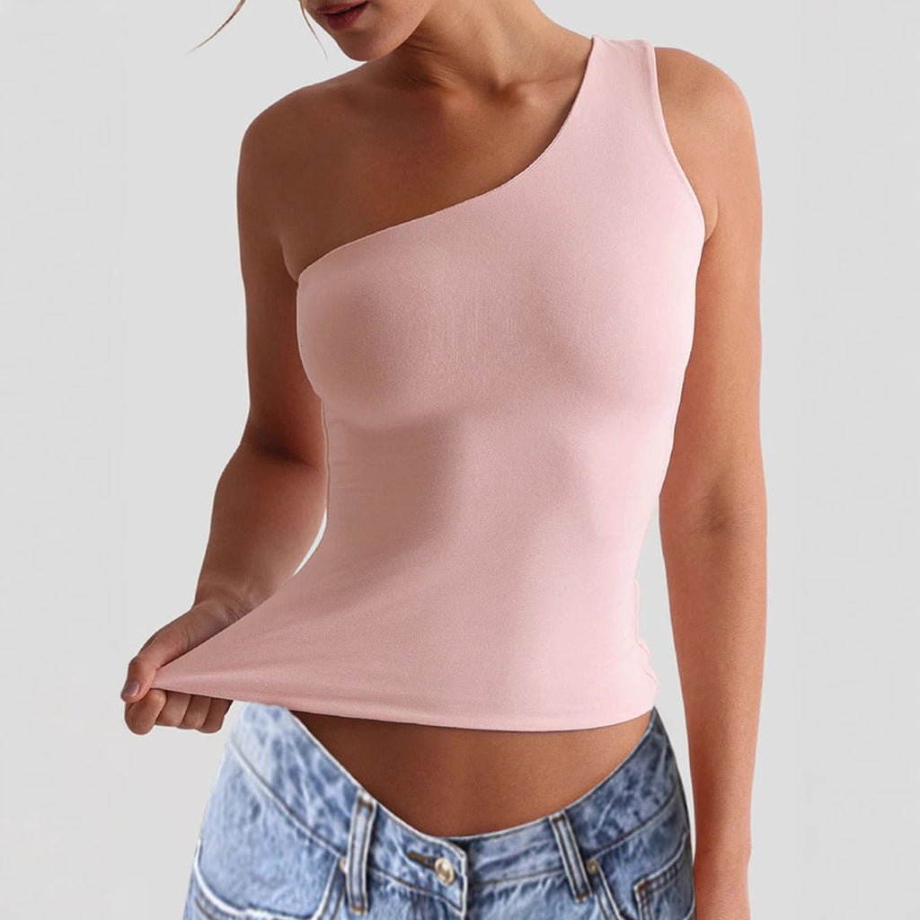 Women's Asymmetric Elastic Tank Top