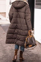 Women's Lined Parka with Hood and Casual Cut