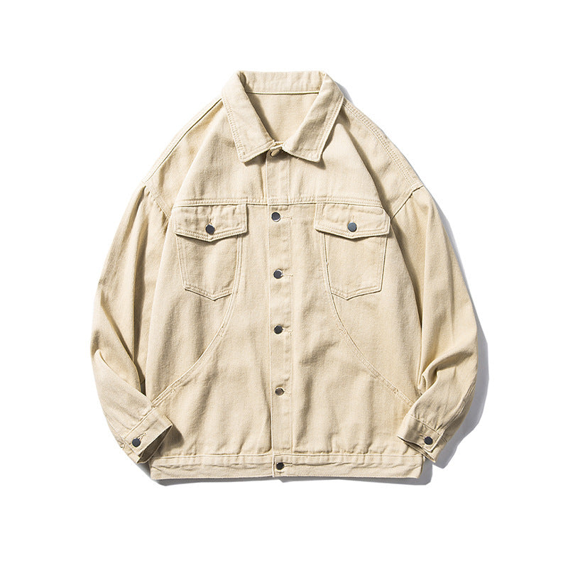 Women's Casual Utility Jacket with Classic Snap Buttons and Practical Pockets