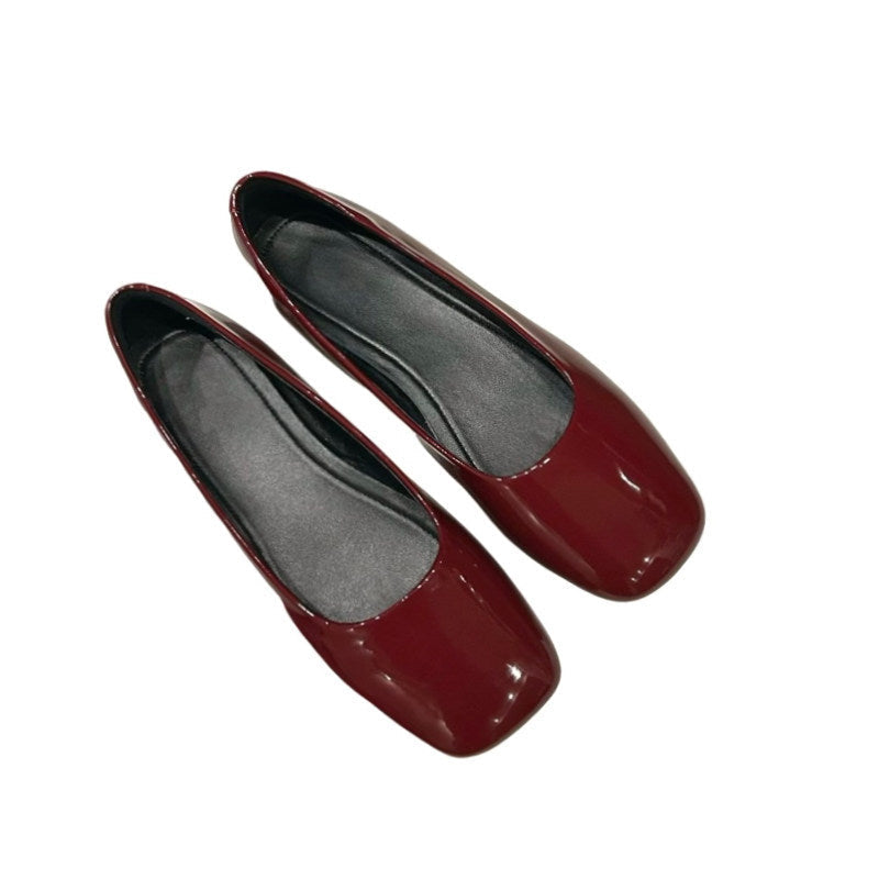 Women's Ballet Flats with Polka Dot Pattern and Comfortable Insole