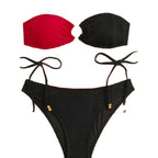 Women's Bandeau Bikini with Refined Accents