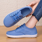 Women's Breathable Sneakers with Elastic Leather Upper