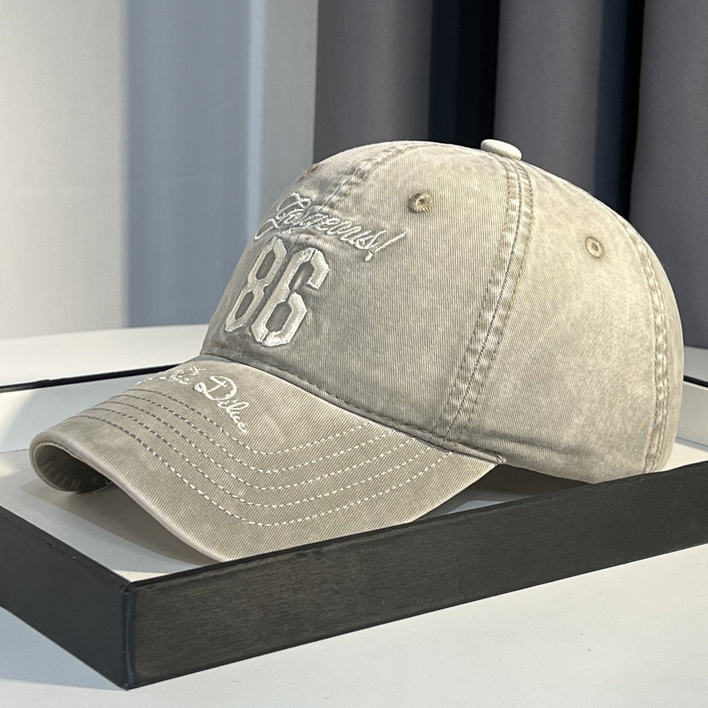 Men's Vintage-Inspired Distressed Baseball Cap