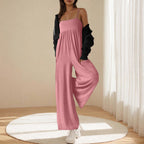 Women's Casual Wide-Leg Jumpsuit with Spaghetti Straps