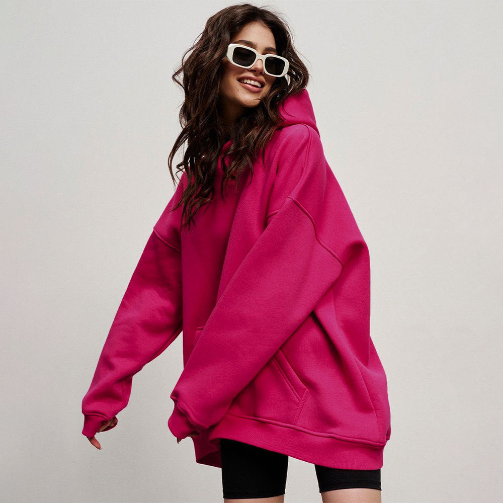 Women's Oversized Hoodie with Kangaroo Pocket