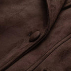 Elegant Jacket with Waist Belt and Modern Collar