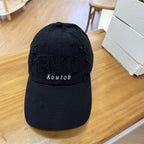 Men's Distressed Embroidered Baseball Cap