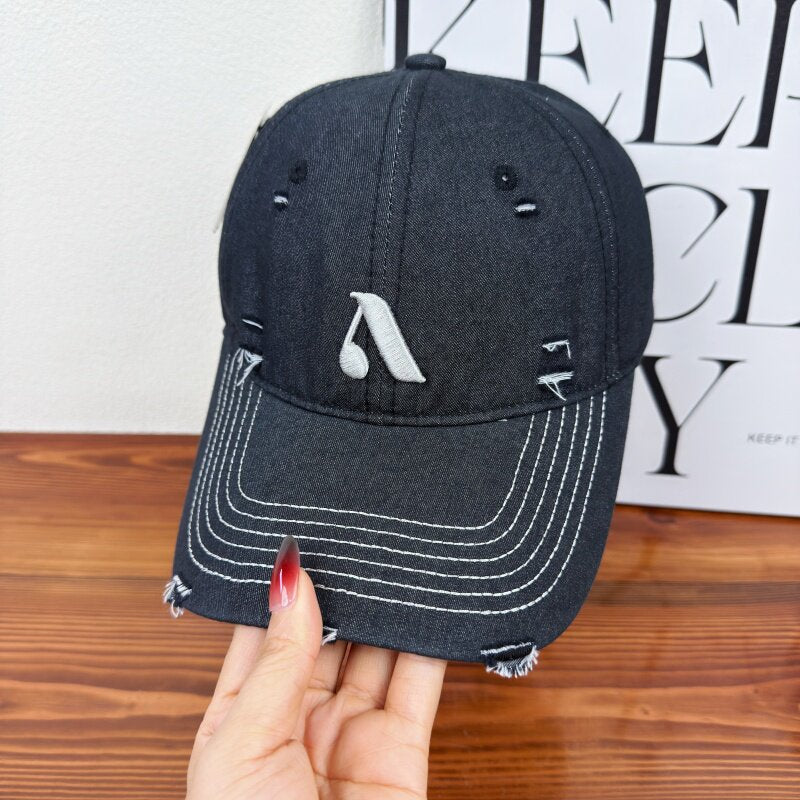 Kalsten Men's Distressed Denim Style Cap