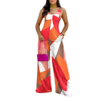 Women's Floral Print Wide-Leg Jumpsuit