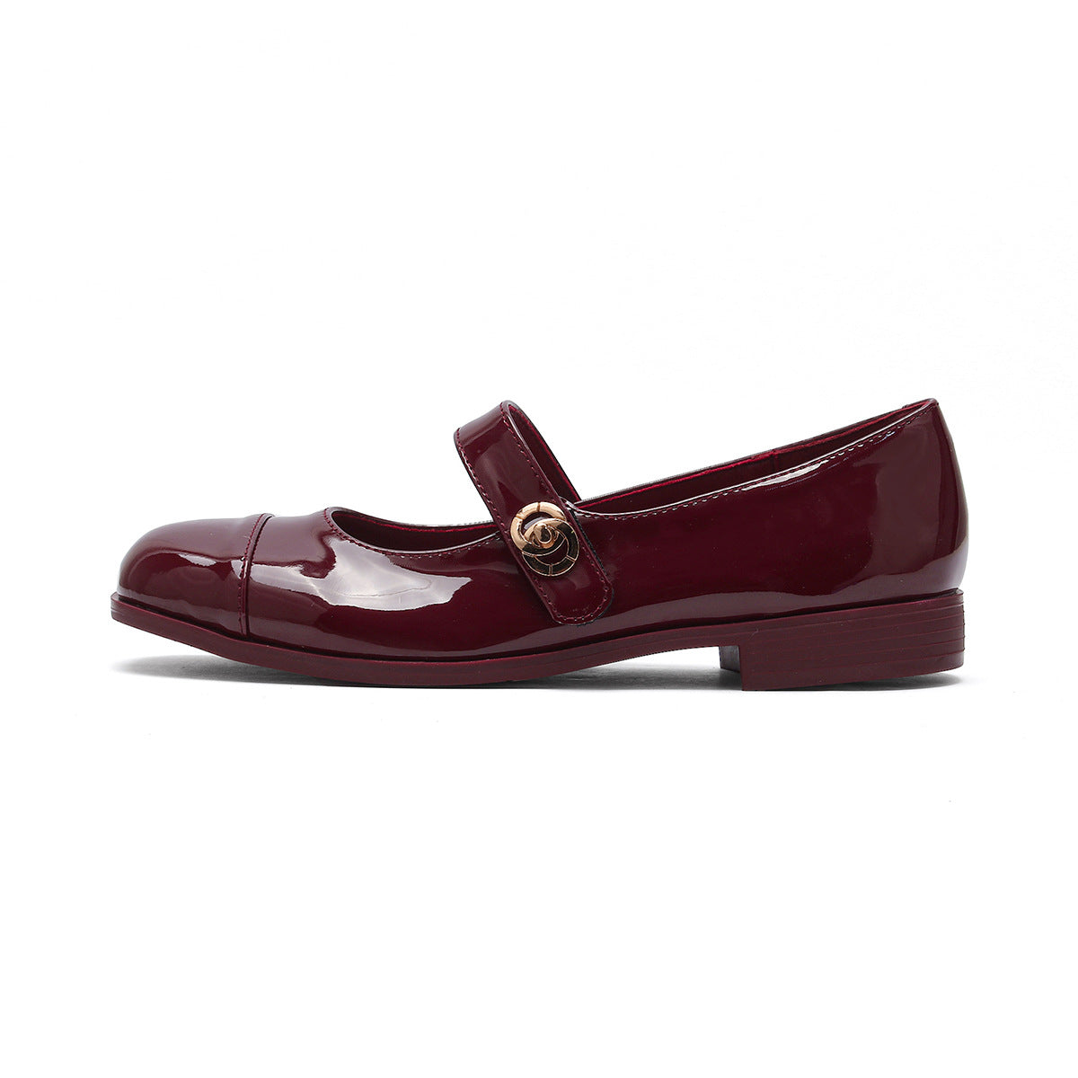 Women's Ballet Flats with Elegant Strap and Fashionable Contrast Design