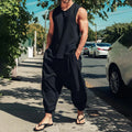Men's Two-Piece Textured Jersey Lounge Set