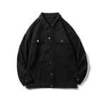 Women's Casual Utility Jacket with Classic Snap Buttons and Practical Pockets