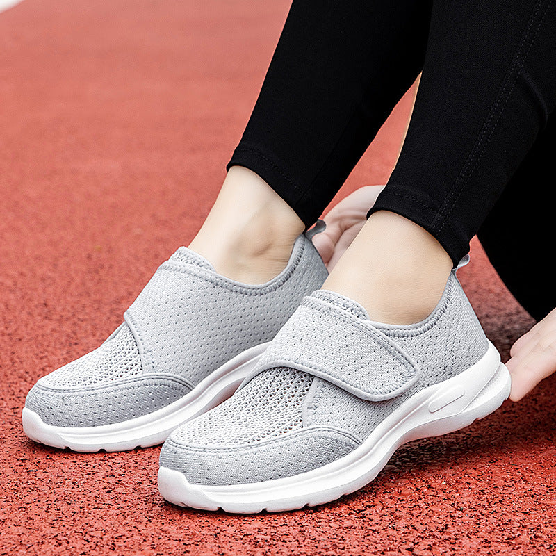 Women's Breathable Hook-and-Loop Sneakers