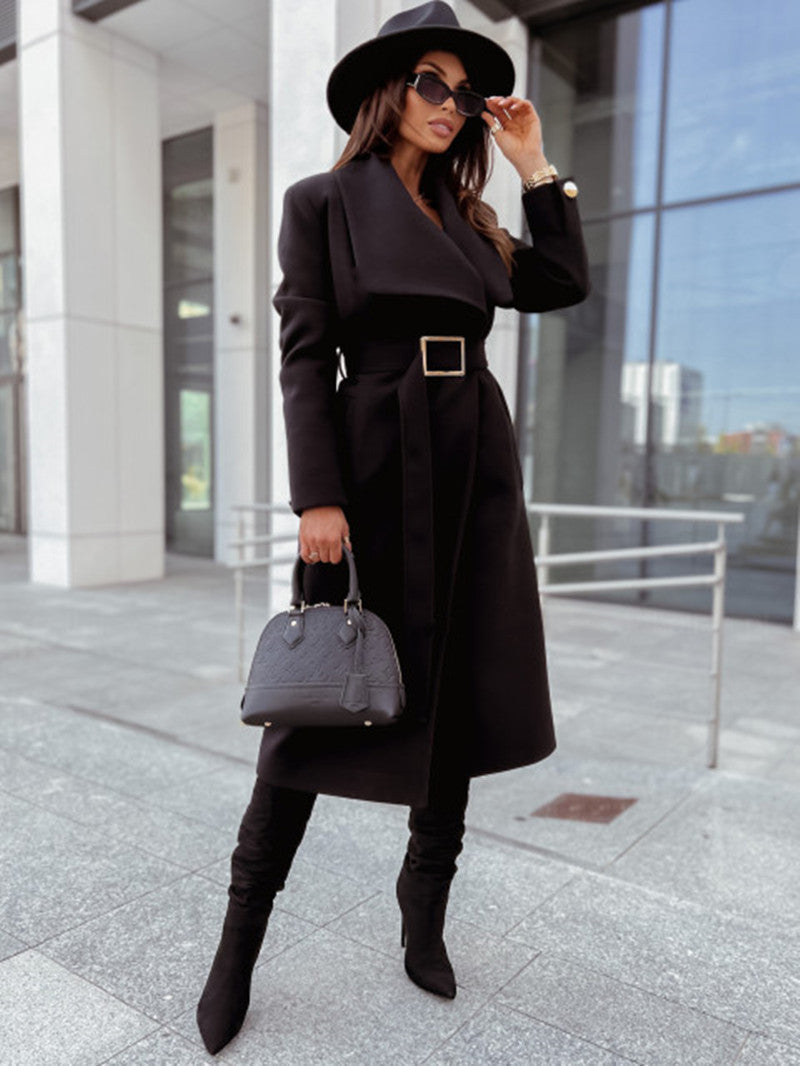 Elegant Trench Coat with Belt