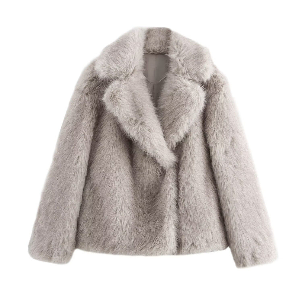 Women's Glamorous Faux Fur Coat