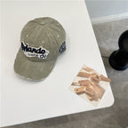 Men's Distressed Vintage-Inspired Baseball Cap