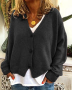 Oversized Cardigan with Button Details