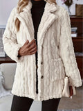 Women's Fluffy and Elegant Teddy Coat with Intricate Texture
