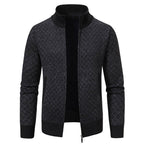 Women's Elegant Cardigan with Stand-Up Collar