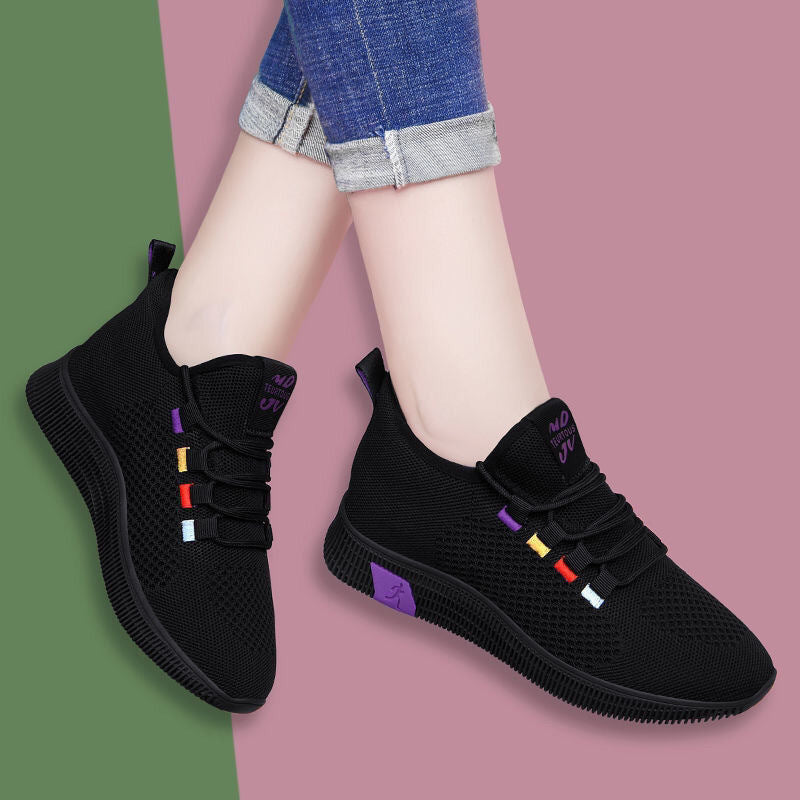 Women's Breathable Training Sneakers with Flexible Upper