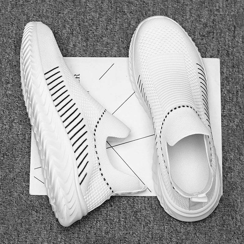 Women's Breathable Slip-On Sneakers with Elastic Upper and Flexible Ankle Support