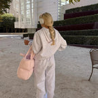 Women's Hoodie and Jogger Set with Kangaroo Pocket
