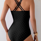 Women's Swimsuit with Chic Details and Adjustable Straps
