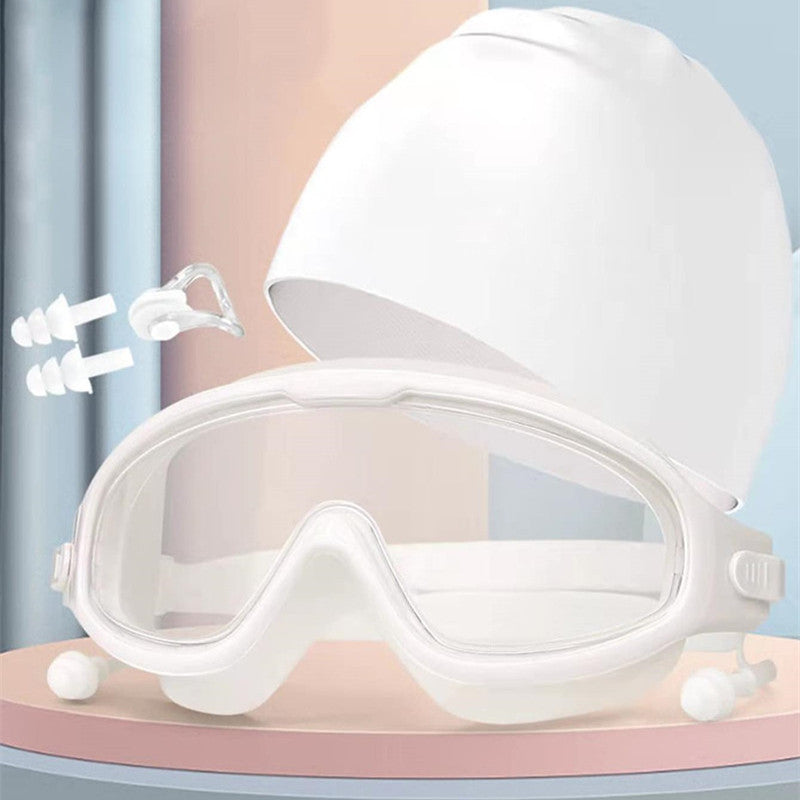 Diving Goggles with Silicone Rim and Waterproof Earplugs
