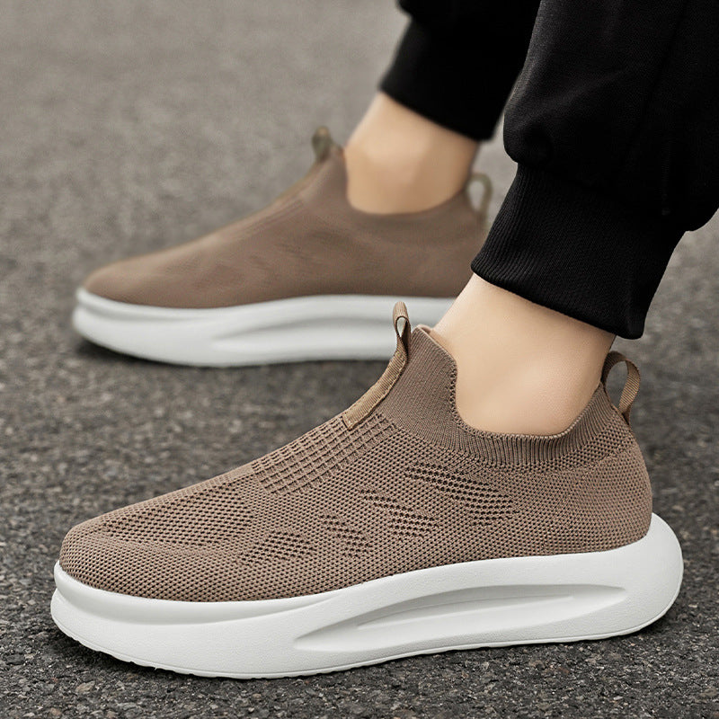 Women's Breathable Slip-On Sneakers with Elastic Upper
