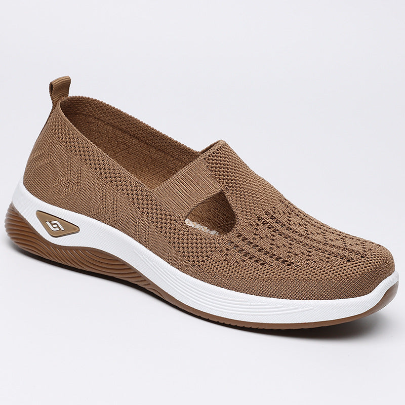 Women's Breathable Slip-On Sneakers with Elastic Design
