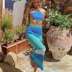 Women's Long Top and Maxi Skirt Set