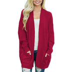 Women's Chunky Knit Cardigan with Deep Pockets