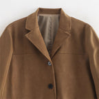 Women's Elegant Suede Blazer