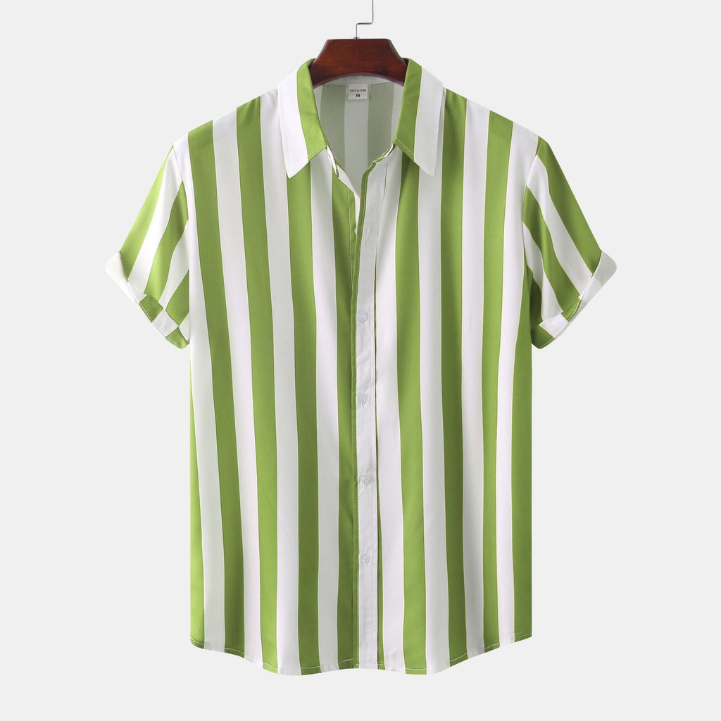 Women's Short-Sleeve Striped Shirt