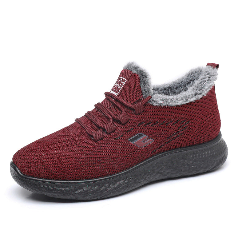 Women's Athletic and Warm Sneakers with Fleece Lining